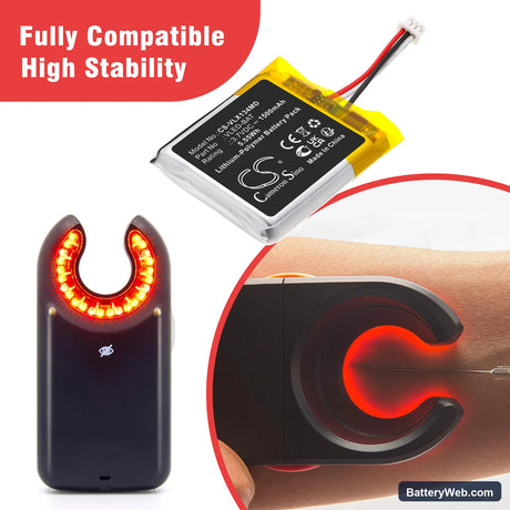 TransLite EMS PRO IV LED Vein Finder Replacement Battery, 3.7V, 1500mAh, Li-Polymer 6