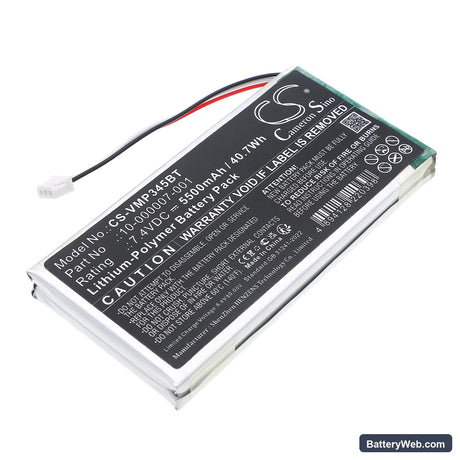 Vivint CP01 Control Panel Replacement Battery, 7.4V, 5500mAh, Li-Polymer 1