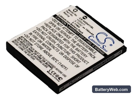 Vodafone 411 Replacement Battery, 3.7V, 750mAh, Li-ion 1