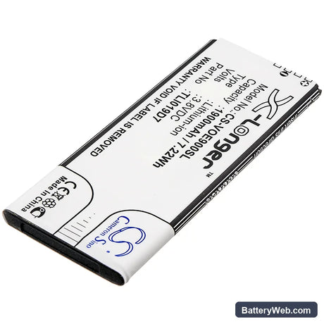 Telstra Essential Plus 2018 Replacement Battery, 3.8V, 1900mAh, Li-ion 2