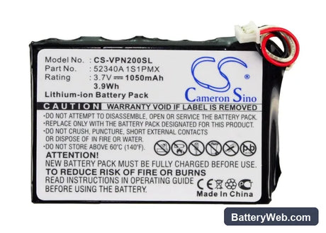 VDO Dayton MS2000 Replacement Battery, 3.7V, 1050mAh, Li-ion 5