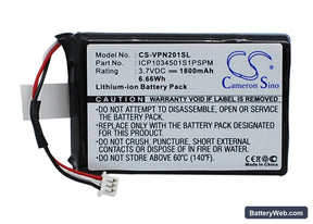 VDO Dayton MS2010AUS Replacement Battery, 3.7V, 1800mAh, Li-ion 1