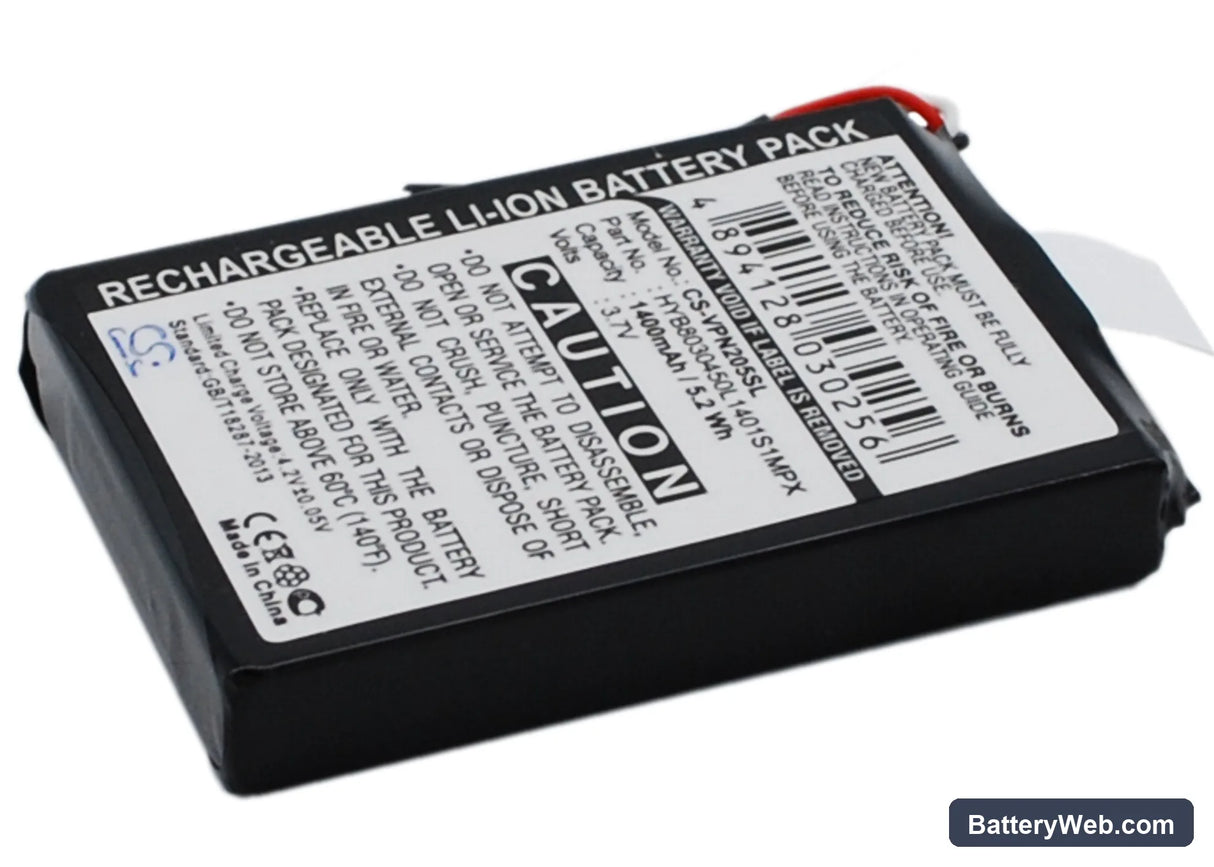 VDO Dayton PN2050 Replacement Battery, 3.7V, 1400mAh, Li-ion 3