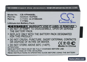 VDO Dayton PN4000 Replacement Battery, 3.7V, 2100mAh, Li-ion 1
