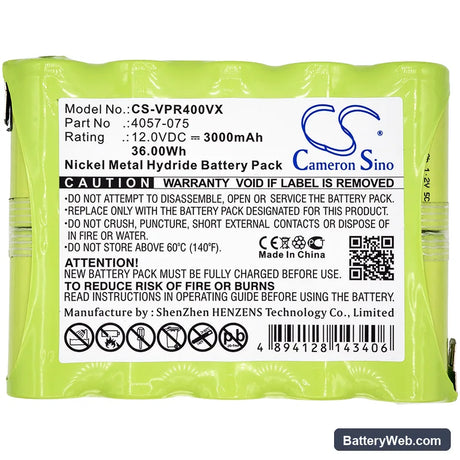 Wolf Garten 40er Bai Replacement Battery, 12V, 3000mAh, Ni-MH 3