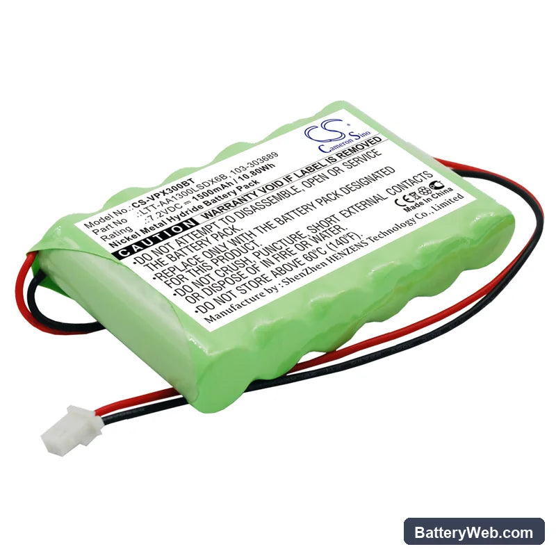 Visonic PowerMaster 30 Control Panel Replacement Battery, 7.2V, 1500mAh, Ni-MH 1