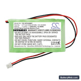 Visonic PowerMaster 30 Control Panel Replacement Battery, 7.2V, 1500mAh, Ni-MH 3