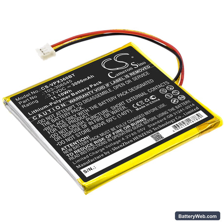 Visonic PowerMaster 360R Replacement Battery, 3.7V, 3000mAh, Li-Polymer 1