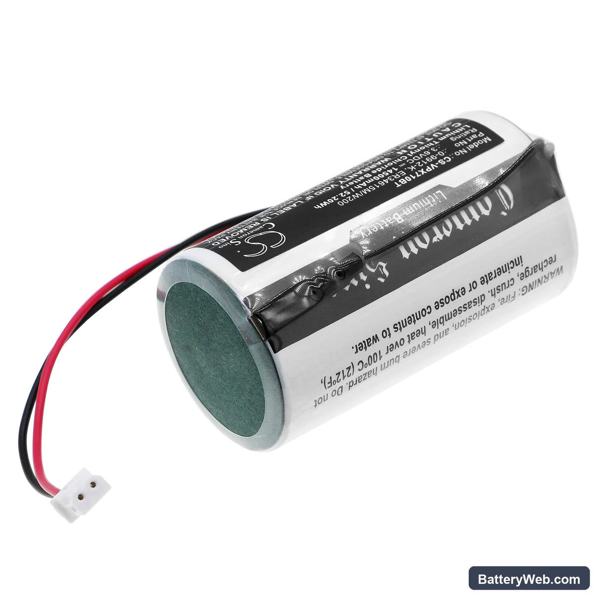Visonic MC-S710 Replacement Battery, 3.6V, 14500mAh, Li-SOCl2 2