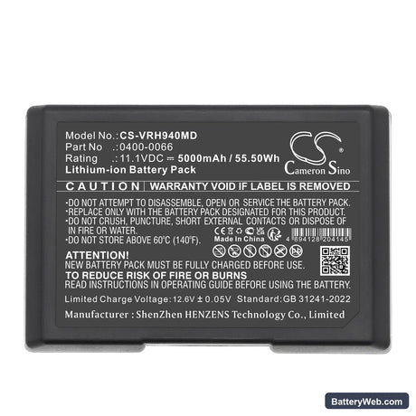 Verathon 9400 Bladderscan Replacement Battery, 11.1V, 5000mAh, Li-ion 5