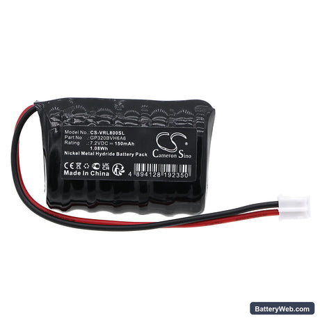 VOLVO Compact Car Siren Replacement Battery, 7.2V, 150mAh, Ni-MH 3