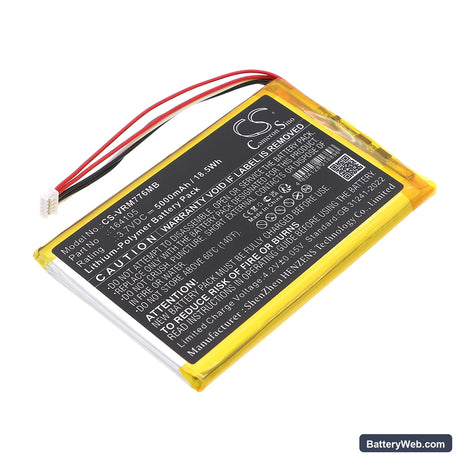 V Tech LF915 Replacement Battery, 3.7V, 5000mAh, Li-Polymer 1
