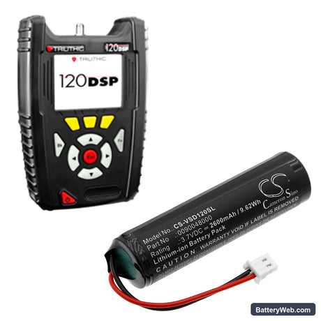 Viavi 120 DSP Replacement Battery, 3.7V, 2600mAh, Li-ion 6