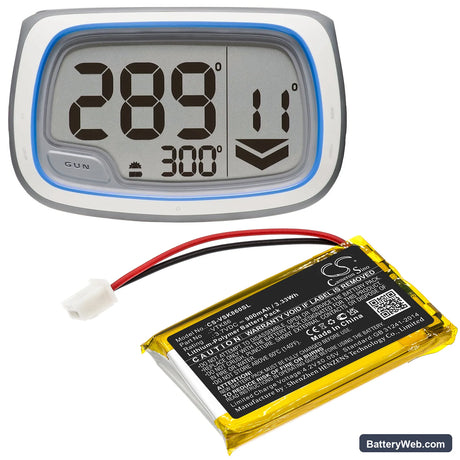 Velocitek Shift Replacement Battery, 3.7V, 900mAh, Li-Polymer 6