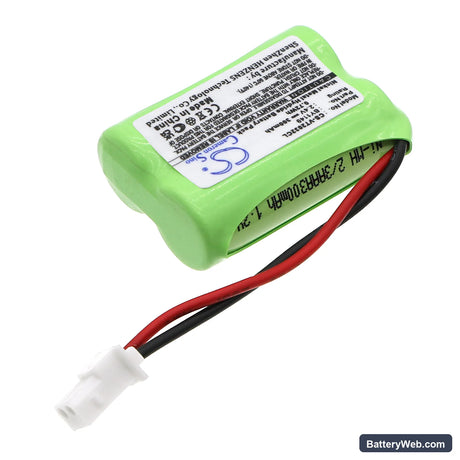 V Tech VT2032 Replacement Battery, 2.4V, 300mAh, Ni-MH 2