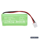 Vesta VESTA-027 HWC-1B-F1 Replacement Battery, 2.4V, 700mAh, Ni-MH 3