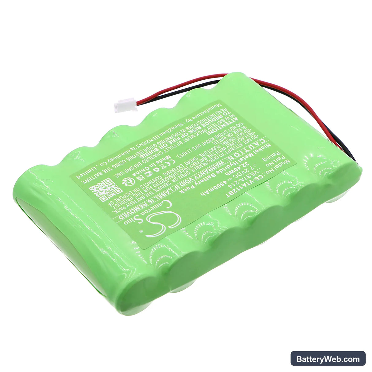 Vesta hybrid power plants Replacement Battery, 7.2V, 4500mAh, Ni-MH 2