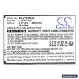 Vortex HD65Plus Replacement Battery, 3.85V, 4800mAh, Li-Polymer 3