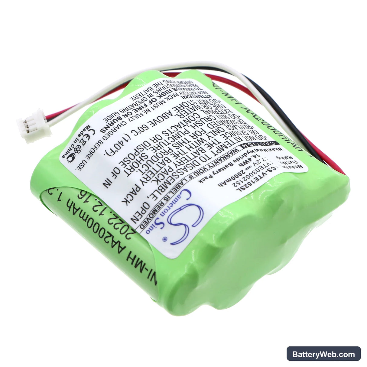 Vetronix 03002152 Replacement Battery, 7.2V, 2000mAh, Ni-MH 2