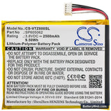 V Tech KidiBuzz Replacement Battery, 3.8V, 2500mAh, Li-Polymer 3