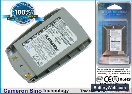 LG VX1200 Replacement Battery, 3.7V, 950mAh, Li-ion 1
