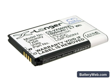 Verizon UN150 Envoy Replacement Battery, 3.7V, 1000mAh, Li-ion 1