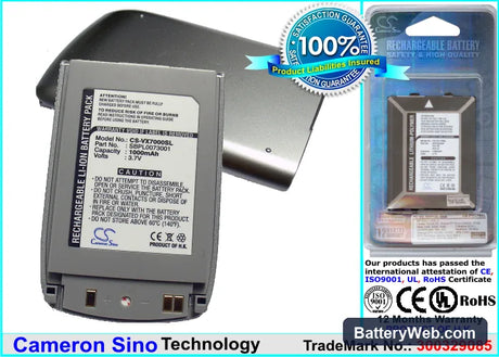 LG VX7000 Replacement Battery, 3.7V, 1000mAh, Li-ion 1
