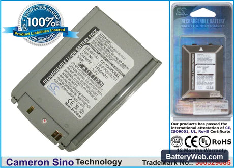 LG VX8000 Replacement Battery, 3.7V, 1400mAh, Li-ion 1