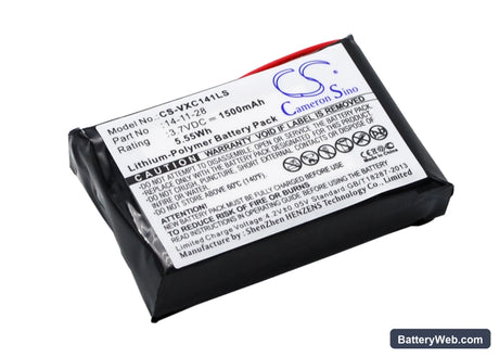Vancouver Vancouver/XC-141K Replacement Battery, 3.7V, 1500mAh, Li-Polymer 2