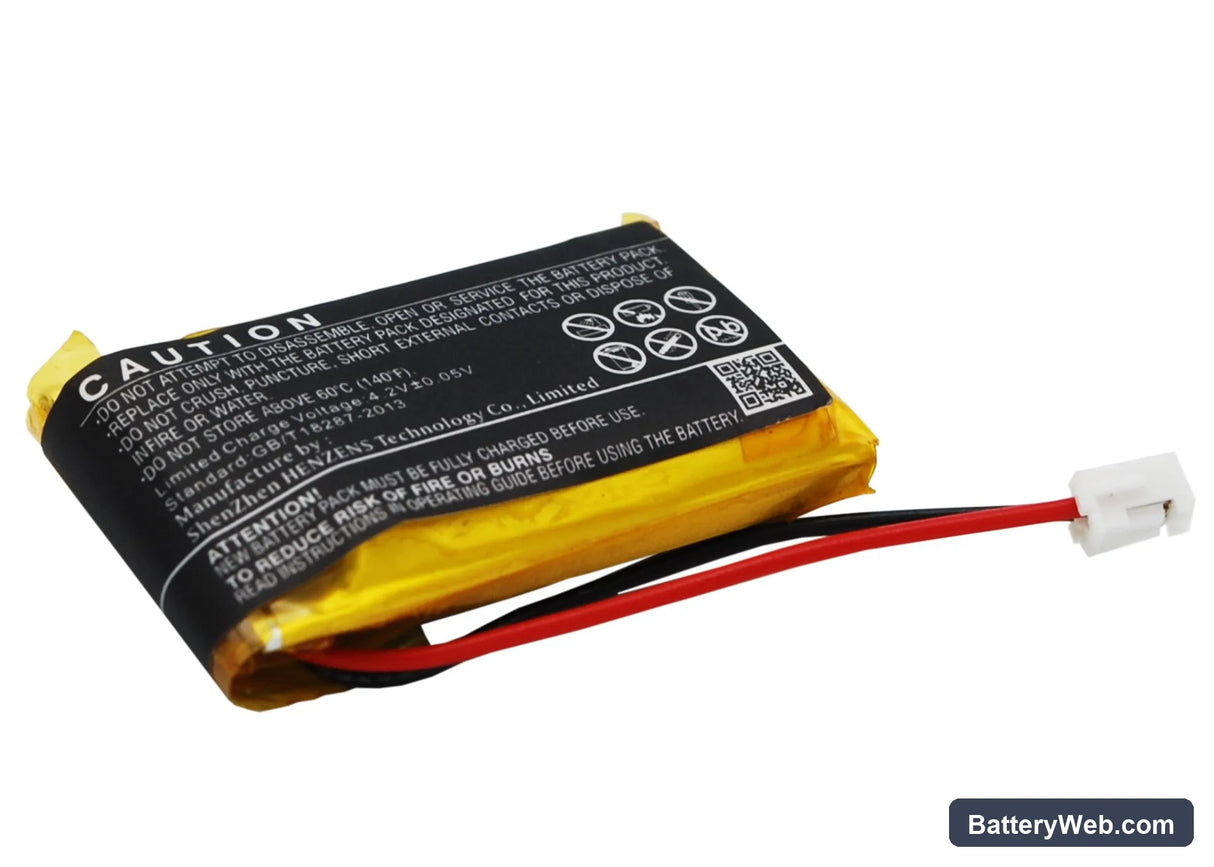 Vancouver 3D-Life/XC142K Replacement Battery, 3.7V, 450mAh, Li-Polymer 4