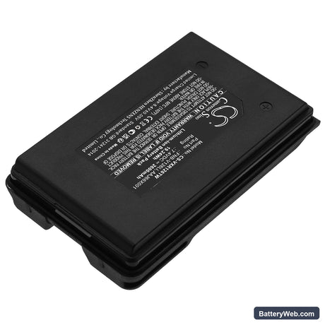 Vertex Standard VX-160 Replacement Battery, 7.4V, 2600mAh, Li-ion 2