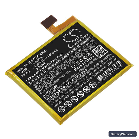 Verizon Palm Replacement Battery, 3.85V, 700mAh, Li-Polymer 1