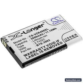Verizon ORB400LB Replacement Battery, 3.7V, 3000mAh, Li-ion 1