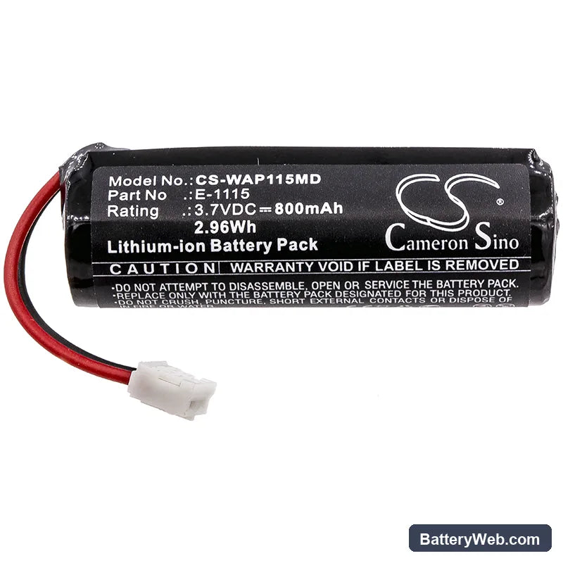 Woodpecker Dental Apex Locator Woodpex III Replacement Battery, 3.7V, 800mAh, Li-ion 3