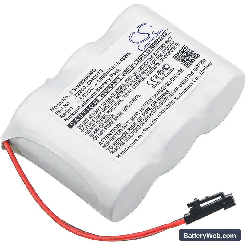 Welch-Allyn Spot Vital Signs Monitor Replacement Battery, 3.6V, 1800mAh, Ni-CD 1