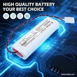 Welch-Allyn 5152 Replacement Battery, 7.2V, 1800mAh, Ni-CD 7