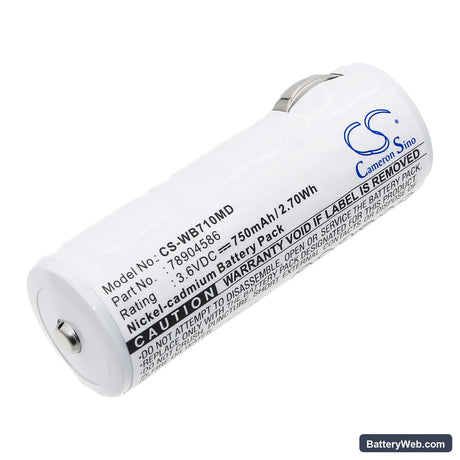Keeler VISTA 200 HANDLE Replacement Battery, 3.6V, 750mAh, Ni-CD 1