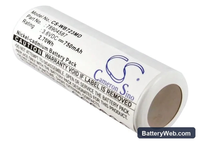Welch-Allyn 71000C Replacement Battery, 3.6V, 750mAh, Ni-CD 1