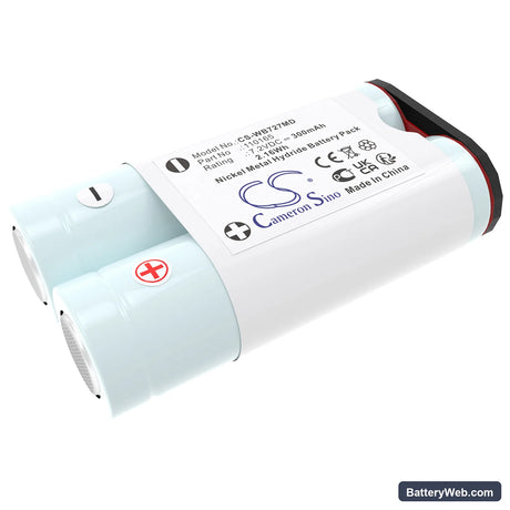 Welch-Allyn MT1 Replacement Battery, 7.2V, 300mAh, Ni-MH 1