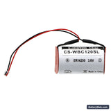 DOM Protector Replacement Battery, 3.6V, 1200mAh, Li-SOCl2 3