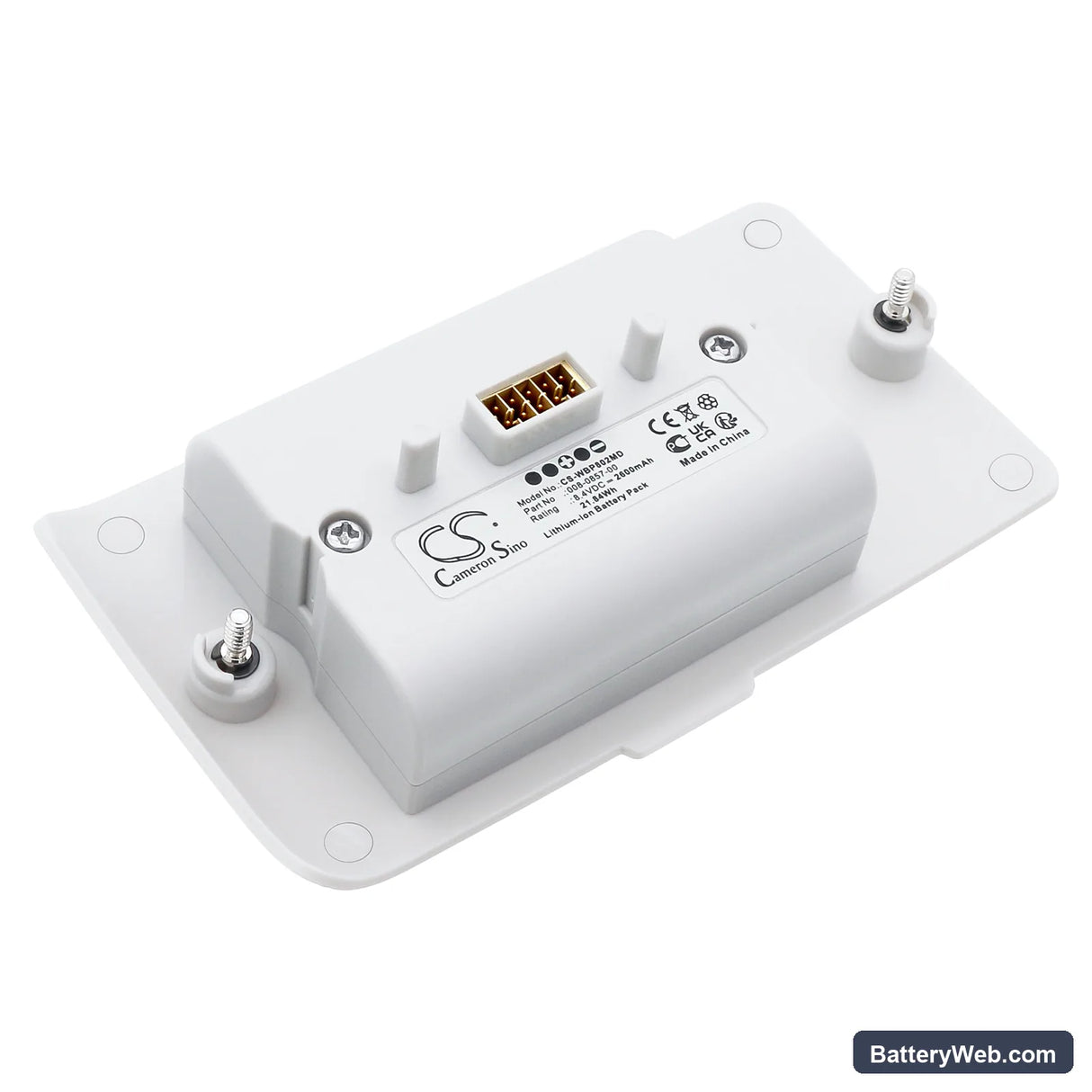 Welch-Allyn Protocol Propaq LT 802LTRN Monitor Replacement Battery, 8.4V, 2600mAh, Li-ion 1