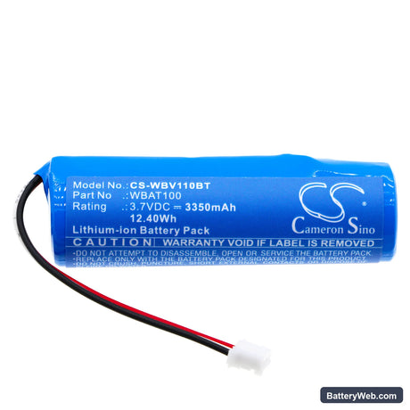 Videofied W panels Replacement Battery, 3.7V, 3350mAh, Li-ion 3