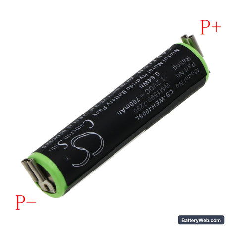 Wella Bella Replacement Battery, 1.2V, 700mAh, Ni-MH 2