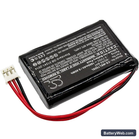 Vernier Wireless Dynamics Sensor System Replacement Battery, 3.7V, 1800mAh, Li-ion 2