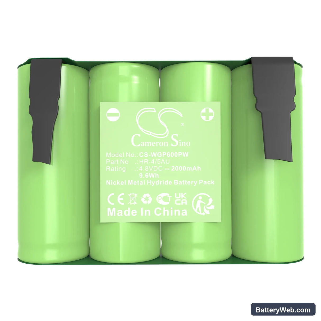 Wolf Garten Accu 60 Replacement Battery, 4.8V, 2000mAh, Ni-MH 5