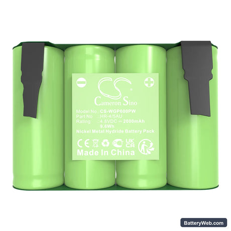 Wolf Garten Accu 60 Replacement Battery, 4.8V, 2000mAh, Ni-MH 5