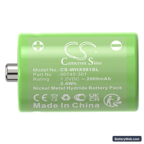 Wahl 7060 Replacement Battery, 1.2V, 2000mAh, Ni-MH 5