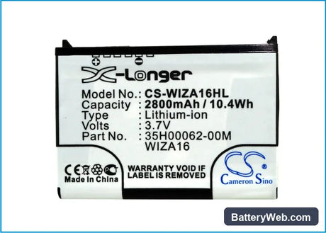I-Mate K-Jam Replacement Battery, 3.7V, 2800mAh, Li-ion 5