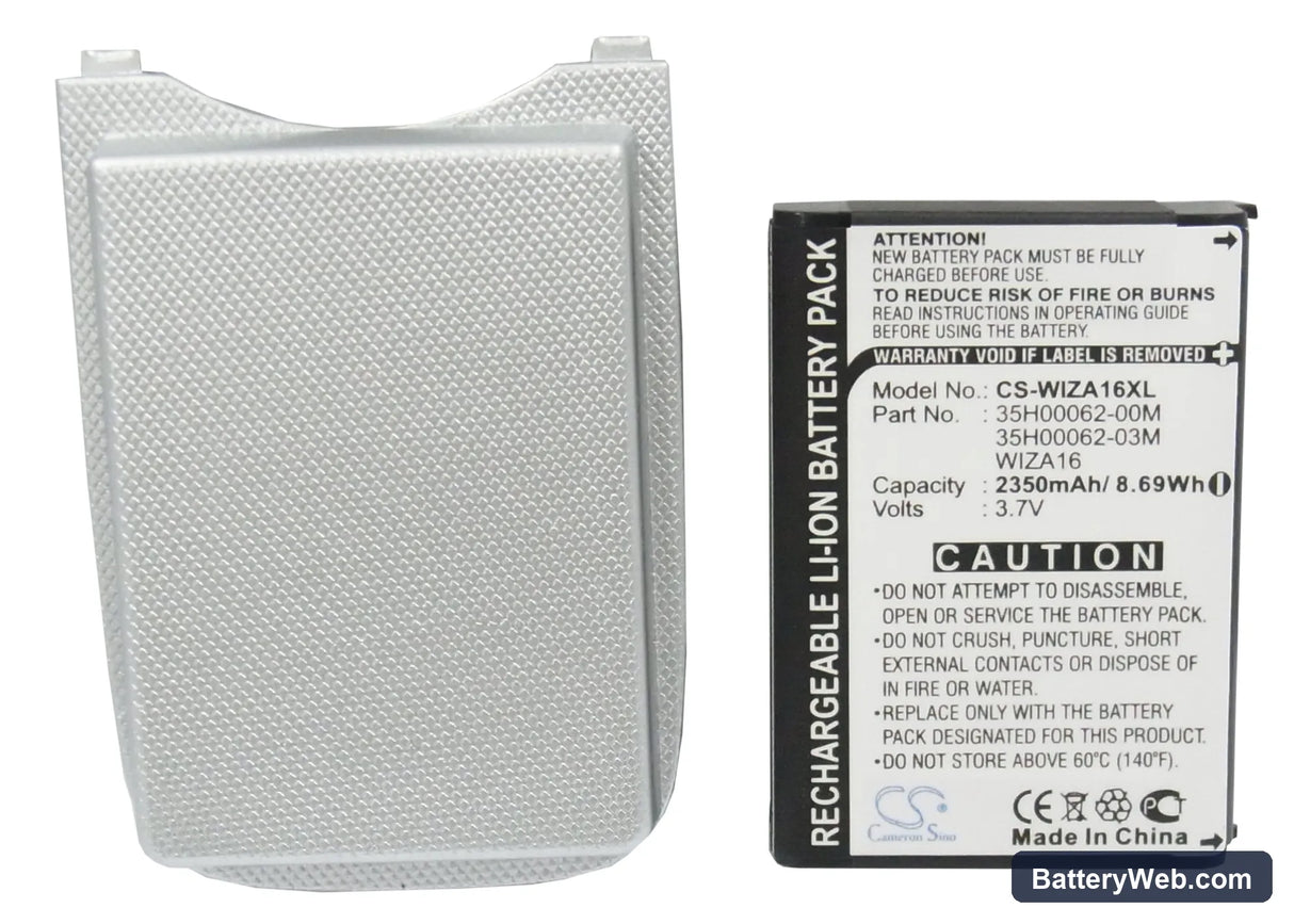 Qtek 9100 Replacement Battery, 3.7V, 2350mAh, Li-ion 5