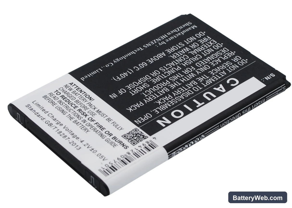 Wiko Cink Replacement Battery, 3.7V, 1400mAh, Li-ion 5
